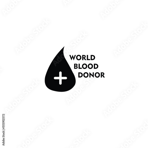 drop of world blood donor icon vector