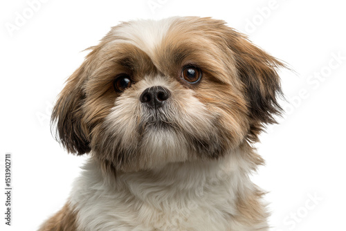 Cute Shih Tzu Full Body Cutout PNG