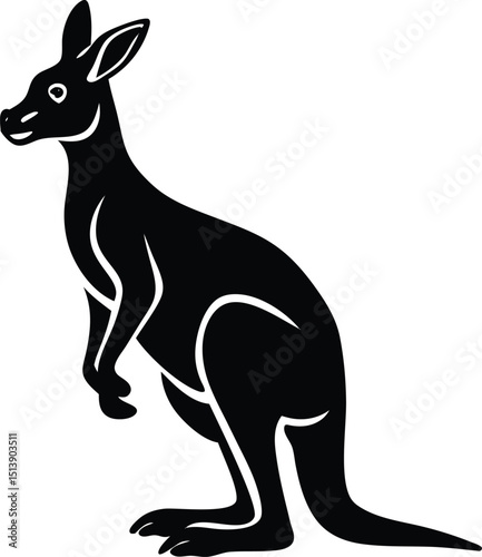 Kangaroo, Silhouette, Mammal, Australia,