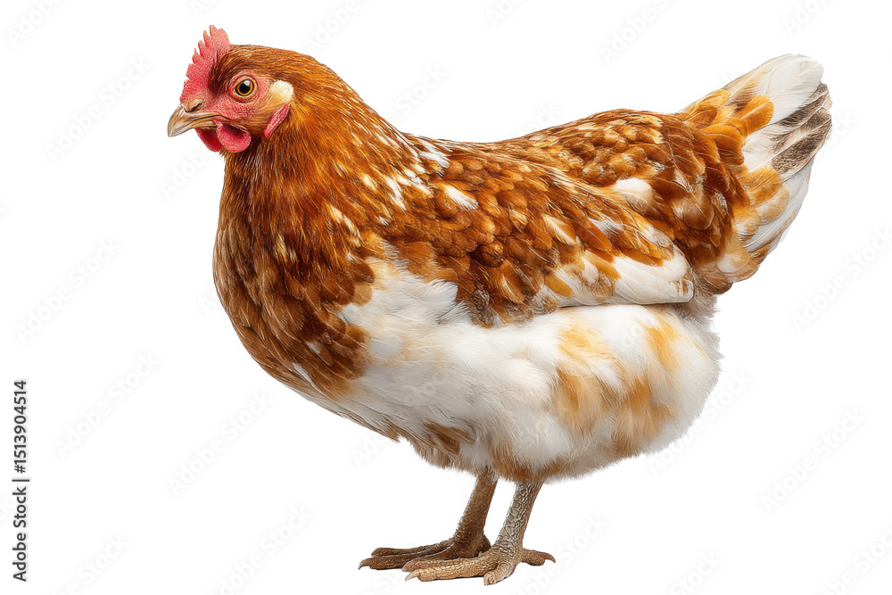 Fototapeta premium Chicken Side View for Design Projects