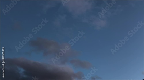 Pink clouds turn black at night