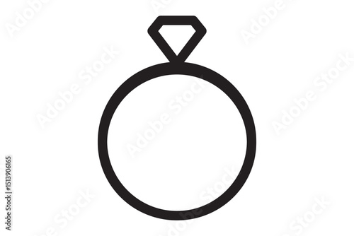 Sparkling Moments Unique Engagement Ring Icons . Wedding Ring Icon Set .  Vector  Design . eps 10 