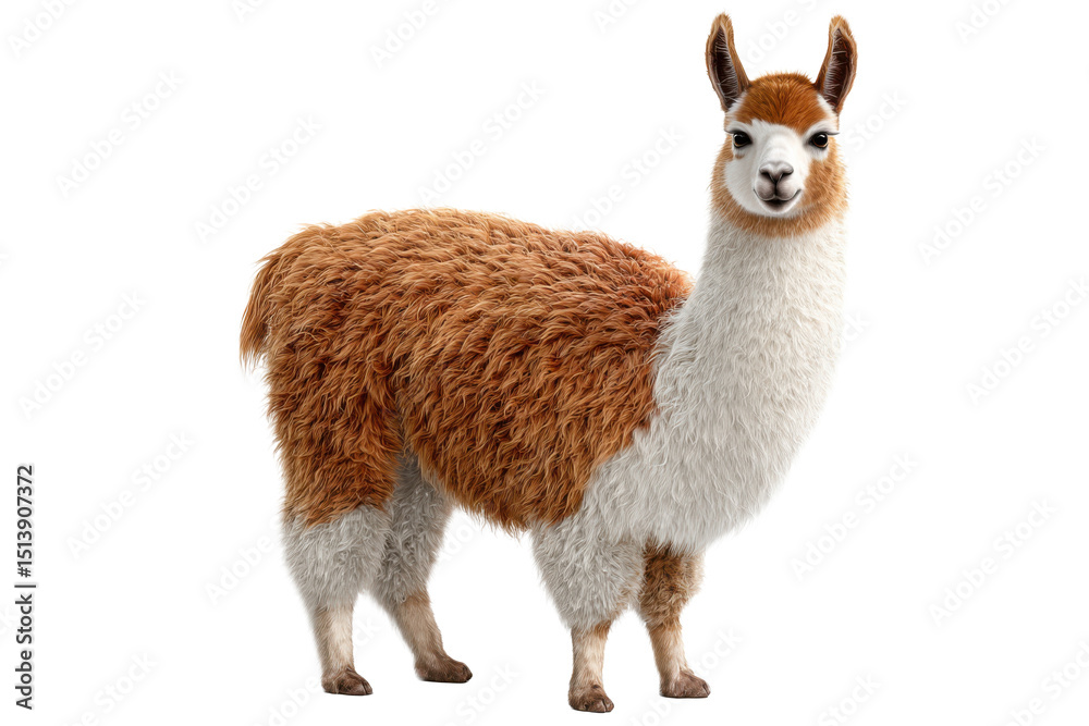 Obraz premium Llama Isolated on Transparent Background