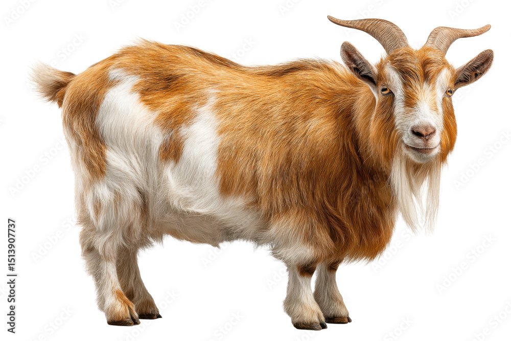Fototapeta premium Domestic Goat with No Background