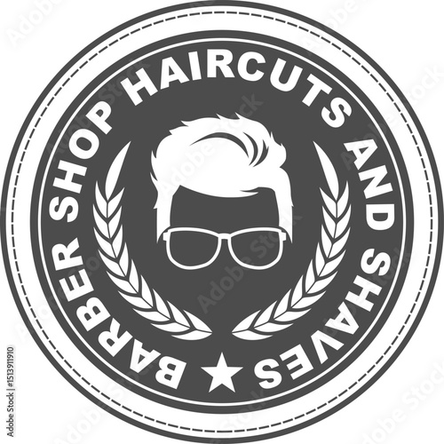 Barber Shop Circle Logo.eps