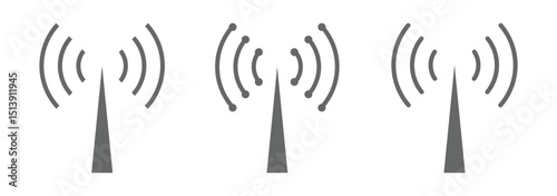 wireless internet signal flat app icon. mobile phone wi-fi network set, black wi-fi network linear icon, clipart wifi vector  symbol, wi-fi. wireless and wifi icon set. internet icon symbol. EPS 10. 