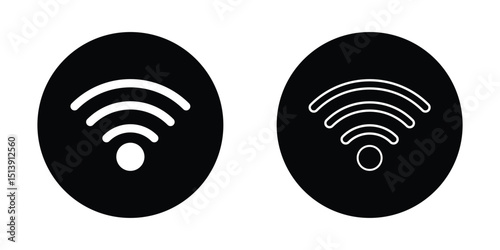 wireless internet signal flat app icon. mobile phone wi-fi network set, black wi-fi network linear icon, clipart wifi vector  symbol, wi-fi. wireless and wifi icon set. internet icon symbol. EPS 10. 