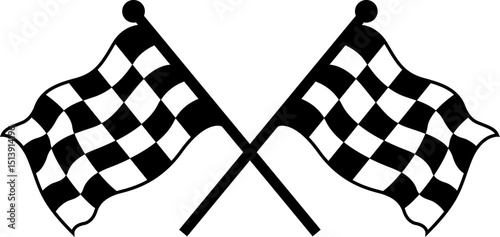 double crossed checkered flag racing flag racing start and finish checkered flag eps vector file