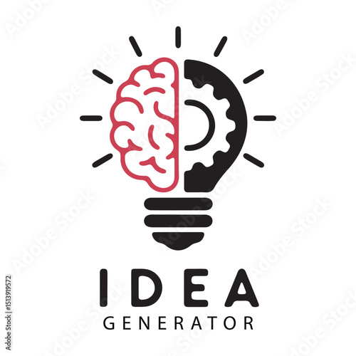 Brain gear idea generator silhouette design
