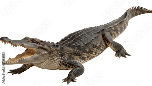 Crocodile isolated on transparent background