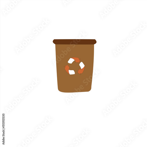 recycle bin icon vector illustrator