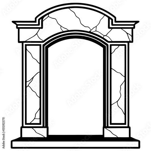 vector illustration of an ancient greek temple