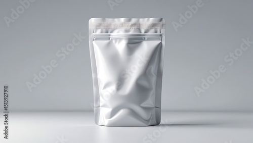 Elegant White Pouch Mockup, Perfect for Showcasing Your Product Design