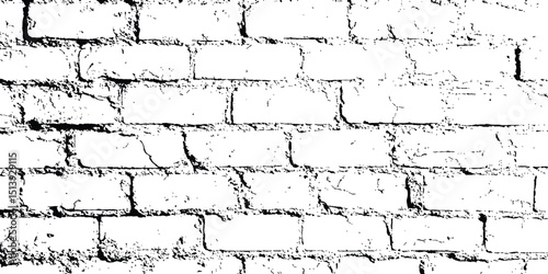 Abstract background of white brick seamless texture of a white brick wall transparent background. Texture of a brick wall with cracks and scratches which can be used as a background. 