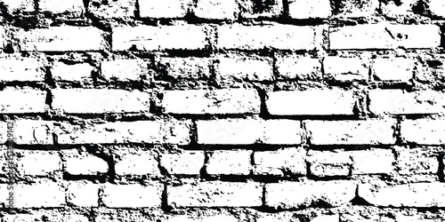 Abstract background of white brick seamless texture of a white brick wall transparent background. Texture of a brick wall with cracks and scratches which can be used as a background. 