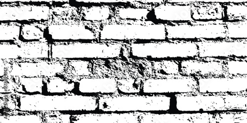 Abstract background of white brick seamless texture of a white brick wall transparent background. Texture of a brick wall with cracks and scratches which can be used as a background. 