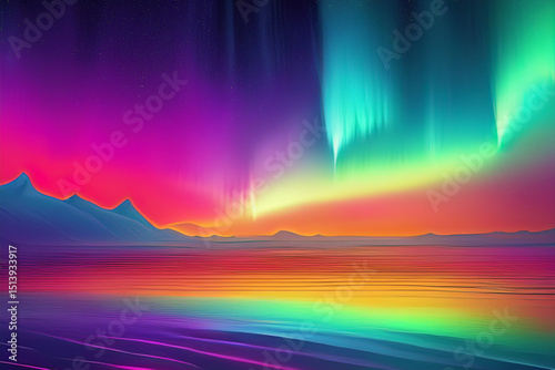 Ethereal Light Whispers: Gentle Aurora Sky Texture