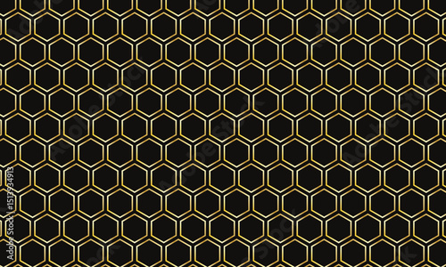 abstract simple gradient outline polygon pattern on dark can be used background.