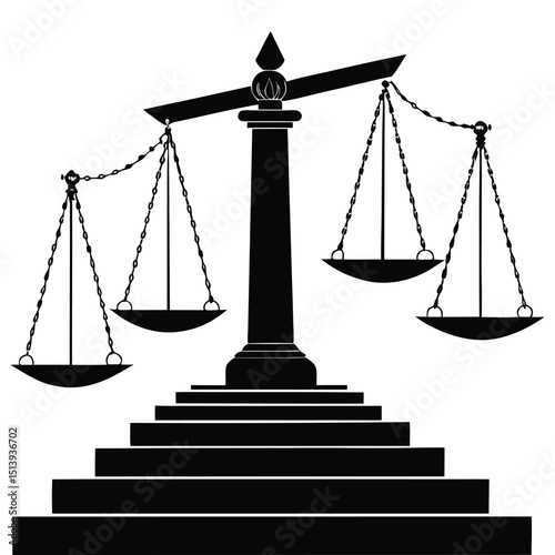 scales of justice vector illustration