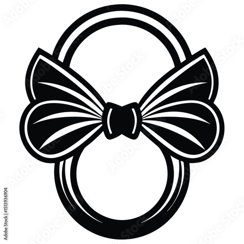 Hair Bow Ring Vector Set – Cute Black and White Clipart

Stylized Bow Hair Ties – Girly Fashion Vector Icons

Black and White Bow Accessories – Cartoon Style Clipart