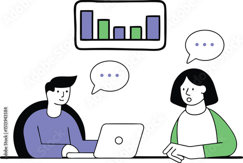 Collaborative Meeting Focused on Analyzing Business Statistics