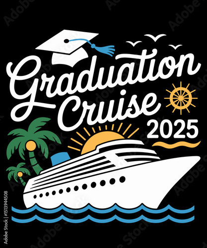 Vintage Graduation Cruise 2025 Graduate Hawaii Beach Summer Vacation