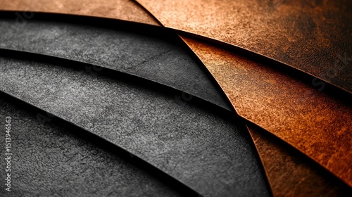 Abstract texture composition creating curved shapes
