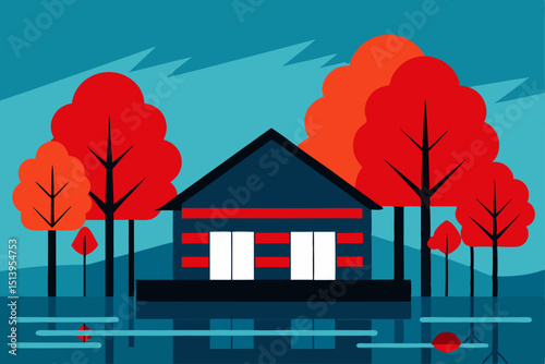 vector illustration of a house