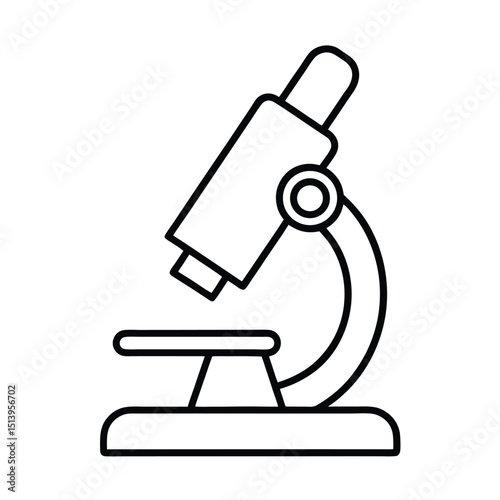 vector illustration of microscope
