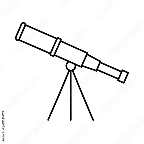 telescope vector illustration