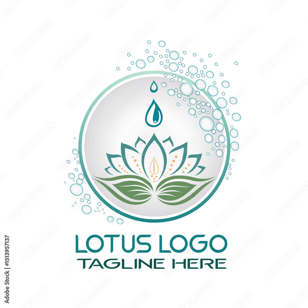 Obraz premium Creative flower inspiration vector logo design template.