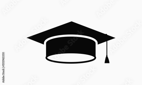 A vector black graduation design.
