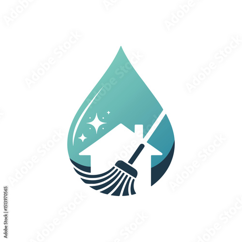 Unique cleaning logo Modern and minimalist vector and abstract logo