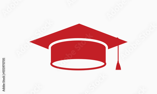 A vector red graduation design.