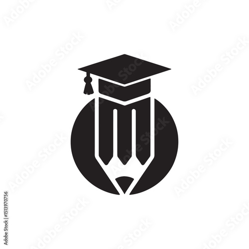 Unique education logo Modern and minimalist vector and abstract logo