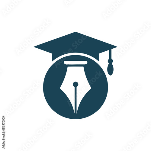 Unique education logo Modern and minimalist vector and abstract logo
