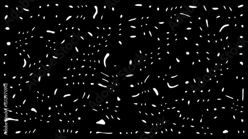 Background of colorful Christmas themed holiday. Wave 3d. Big data. Abstract grid . modern like pink circle icons on black background.