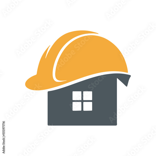 Unique home construction logo Modern and minimalist vector and abstract logo