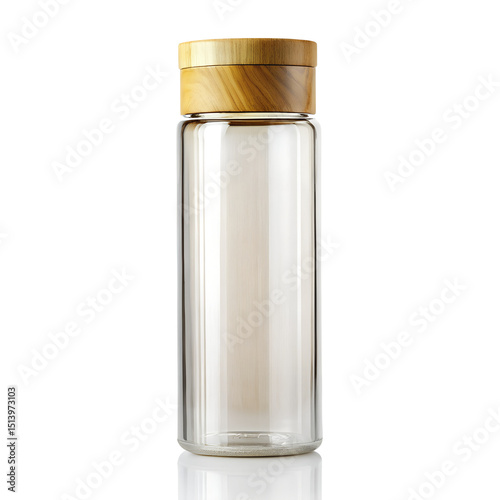 Eco Bottle Design With Bamboo Cap