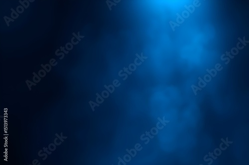 Abstract Blue Spotlight Background - Smoky, Dark, and Mysterious