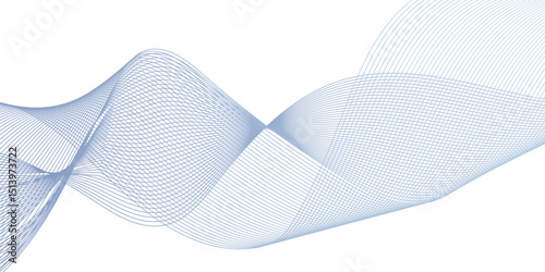 Digital technology Abstract wave element for design. Curved wavy line smooth stripe. Abstract background with lines. Modern colorful wavy lines pattern design element.