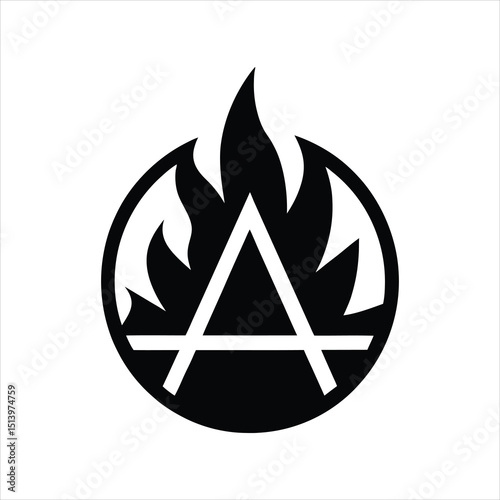Ashes Silhouette Icon Vector Illustration