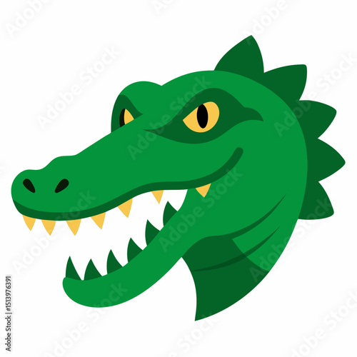 cartoon crocodile head