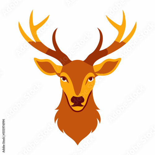 deer head vector illustration