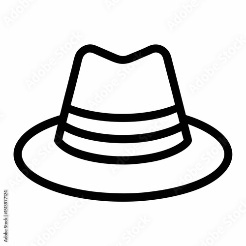 cowboy hat isolated on white