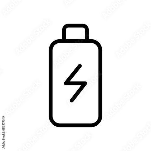 Electric Battery Charge Icon Vector. Battery charging Logo