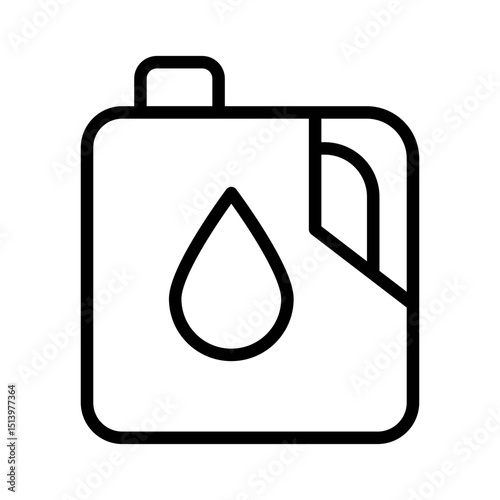 Fuel Container Energy Icon Vector. Eco oil container Logo
