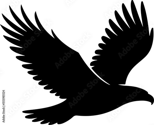 Crow silhouette vector illustration design