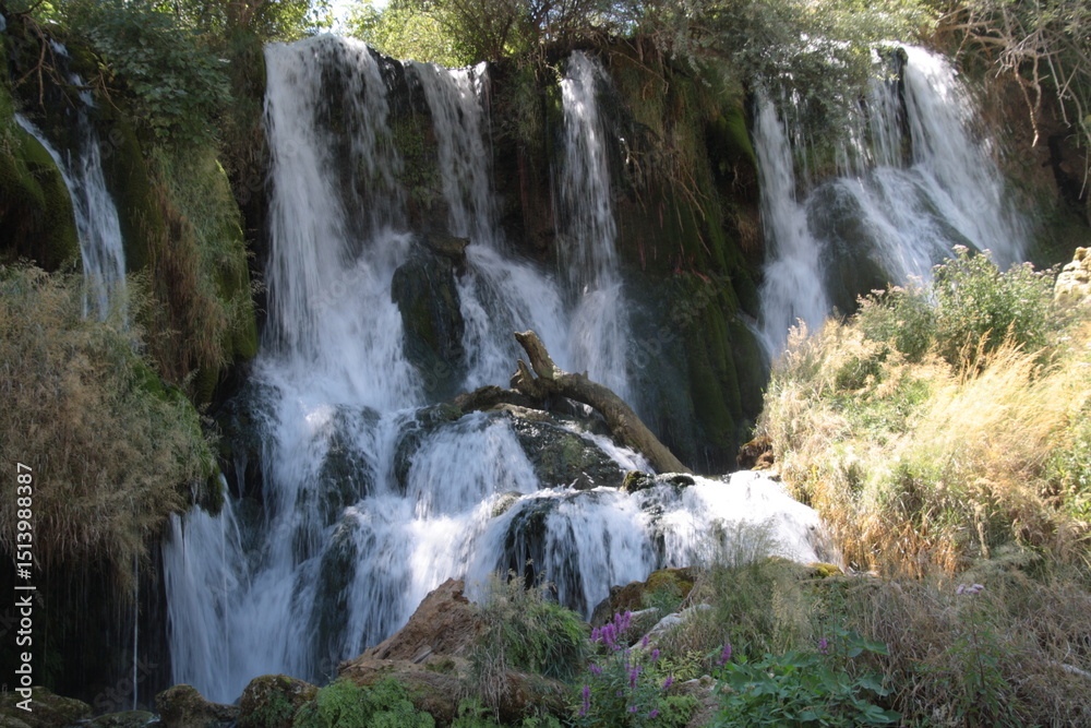 Fototapeta premium Kravica Falls, a group of waterfalls located along the Trebižat River in Bosnia and Herzegovina.