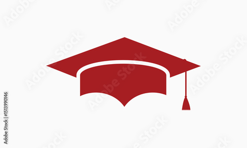 A vector red graduation design.